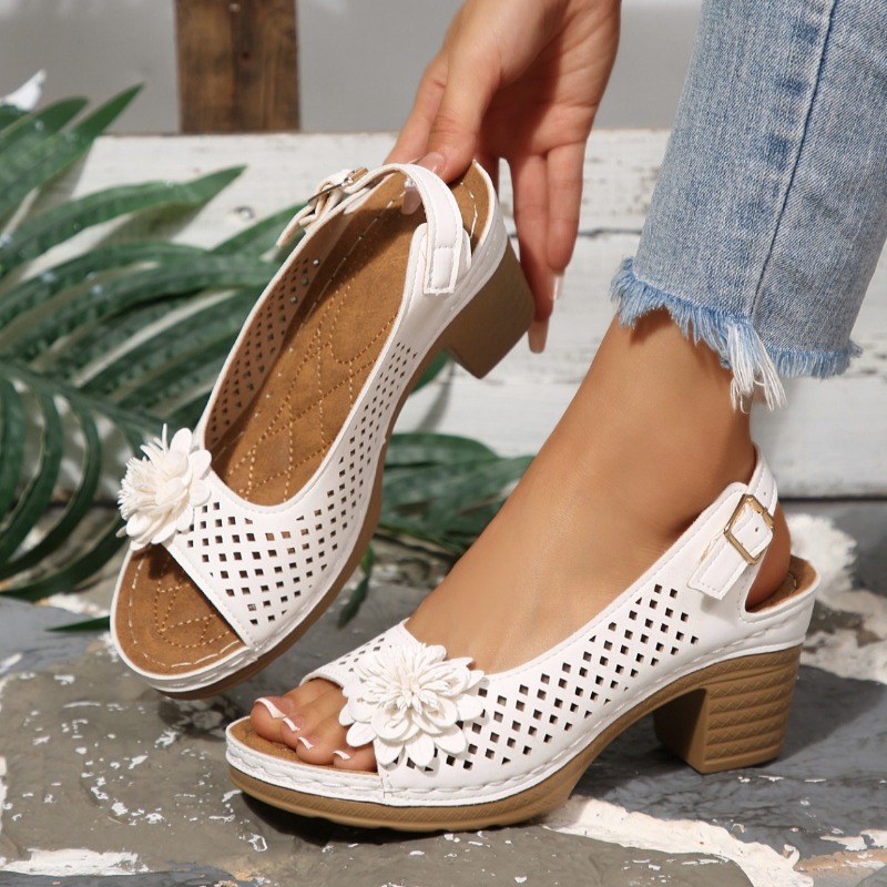 Ankle Strap Attachment - Women Chunky Heel Sandals Summer 2026