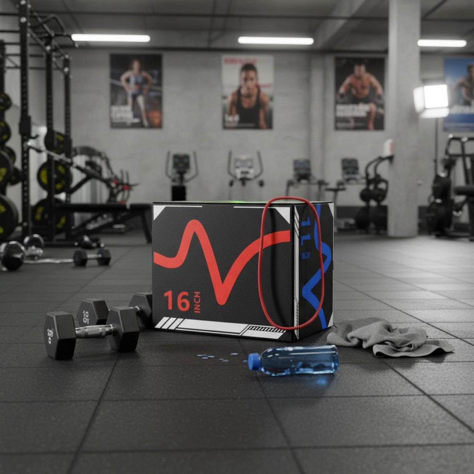 Home Gym Jump Box - 3 in 1 Versatile Soft Jump