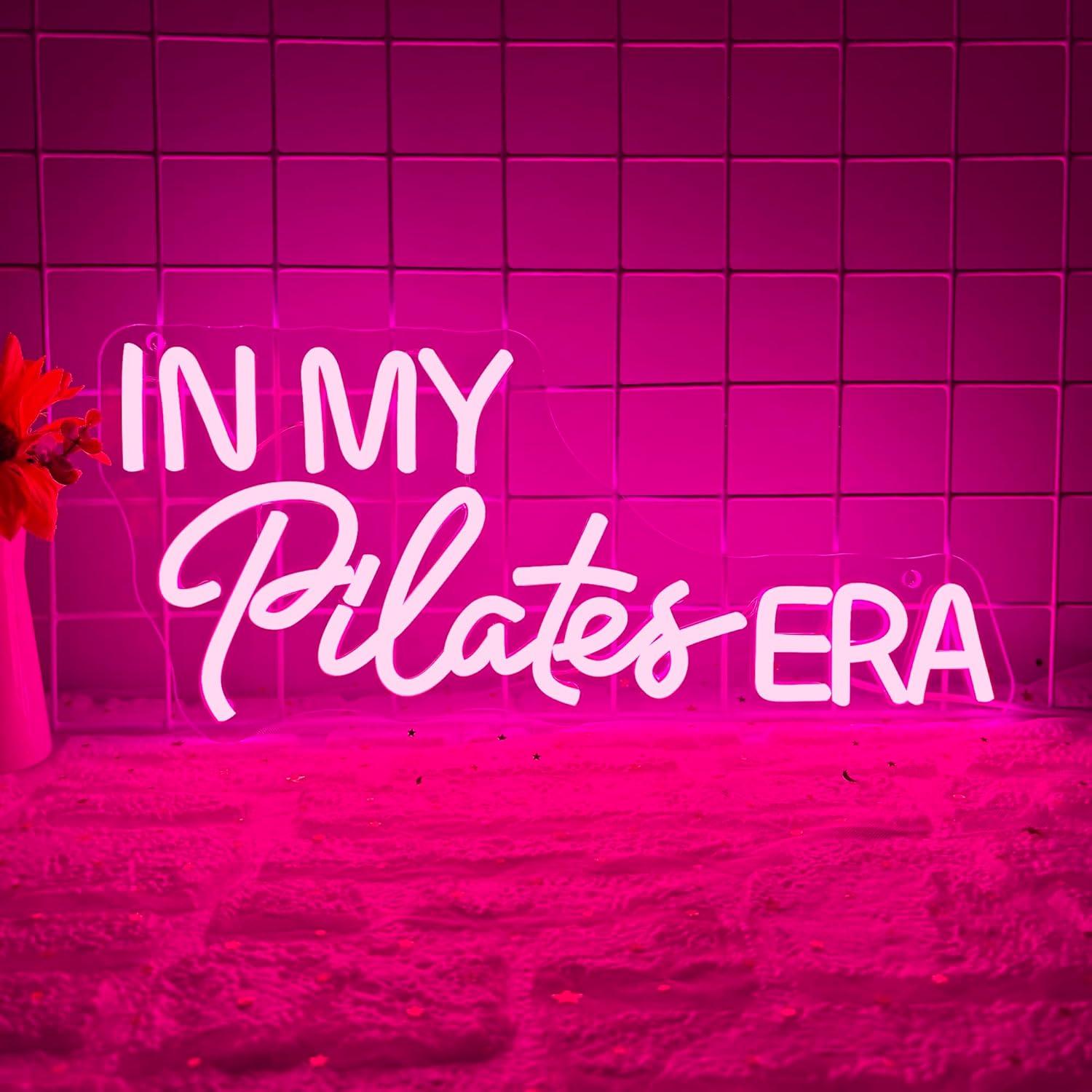 Home Gym Yoga Studio - In My Pilates Era Neon Sign