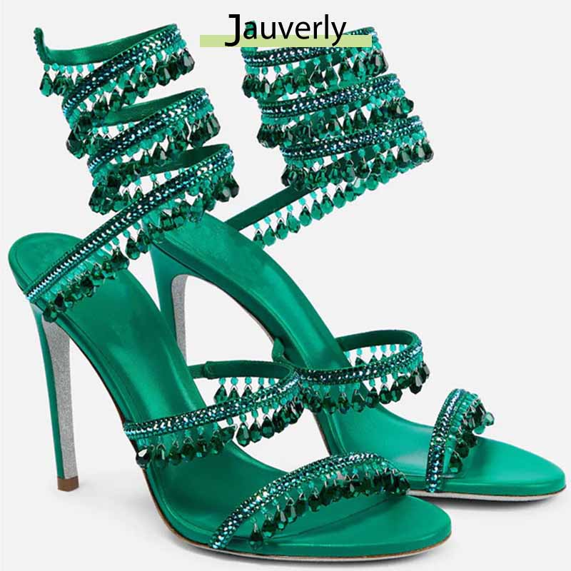 Ankle Strap Attachment - 2026 Women's High Heels New Rhinestone