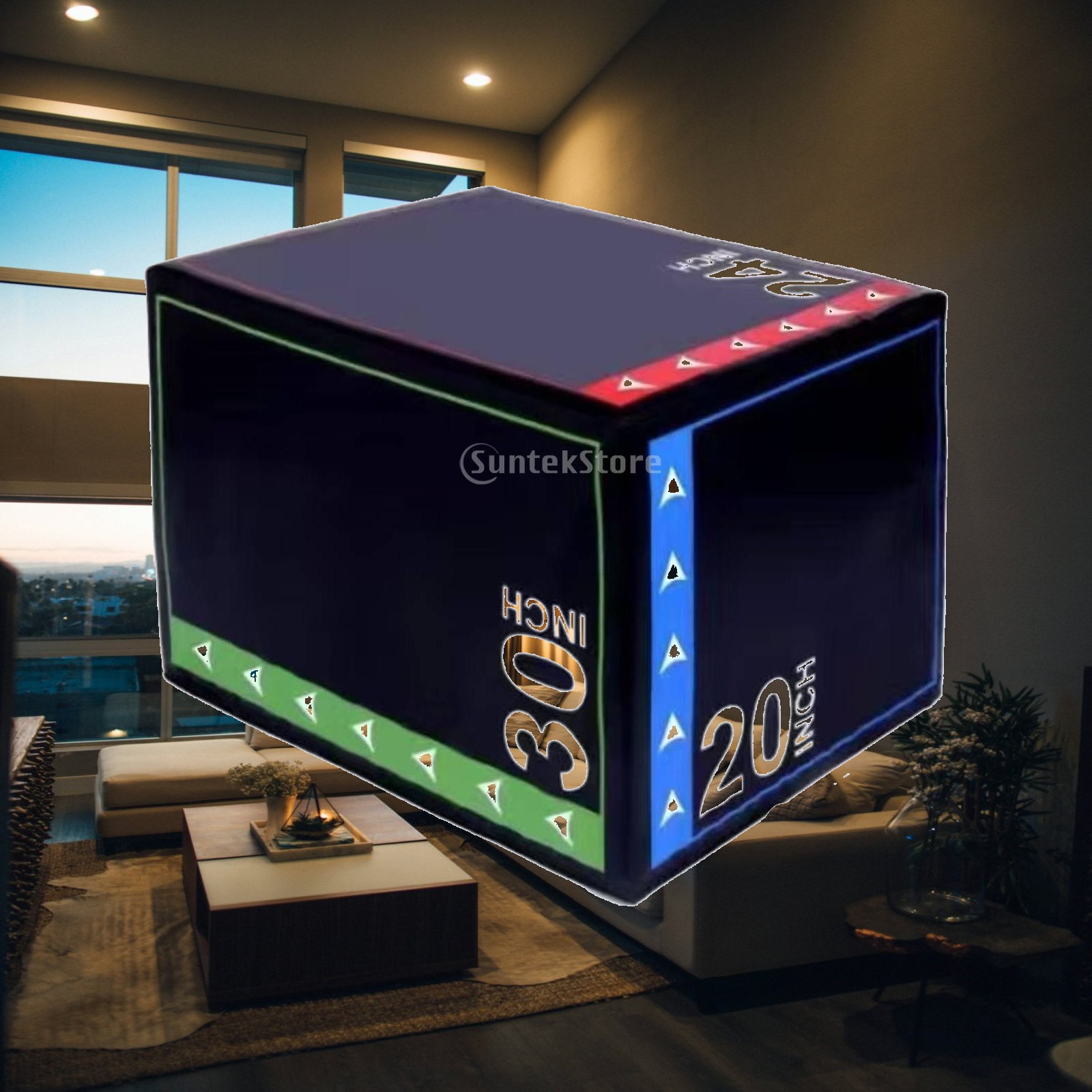 Home Gym Jump Box - Soft Plyo Jump Box Shock-Absorbing Foam