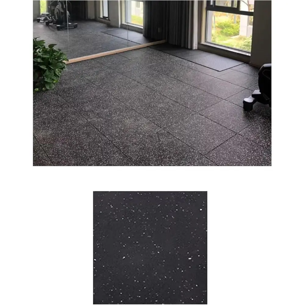 Home Gym Rubber Flooring - Gym Flooring: Protective Rubber Exercise Mats