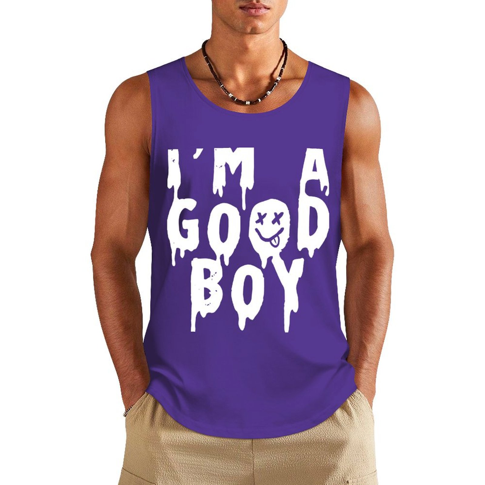 Home Gym China - Summer men's vest gym clothing man
