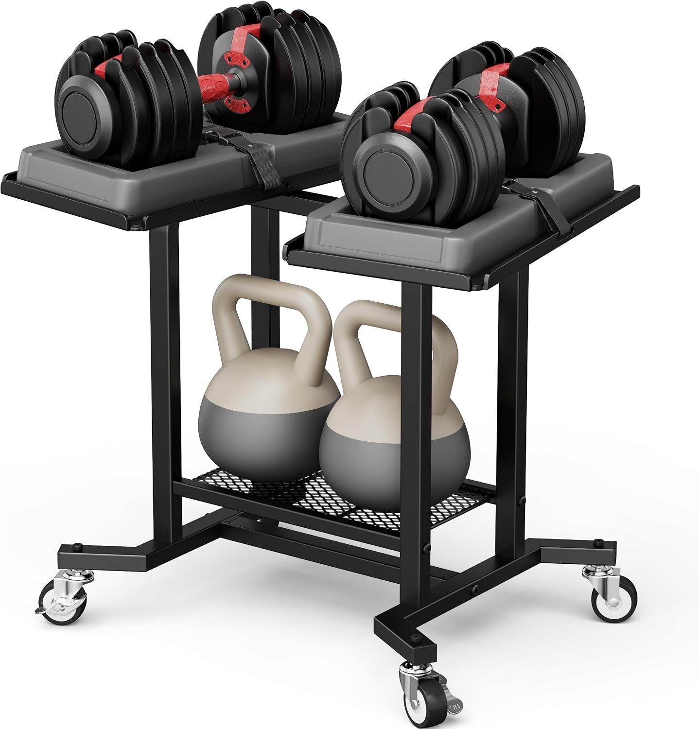 Home Gym Rubber Flooring - Adjustable Dumbbell Rack Stand Weight Frame