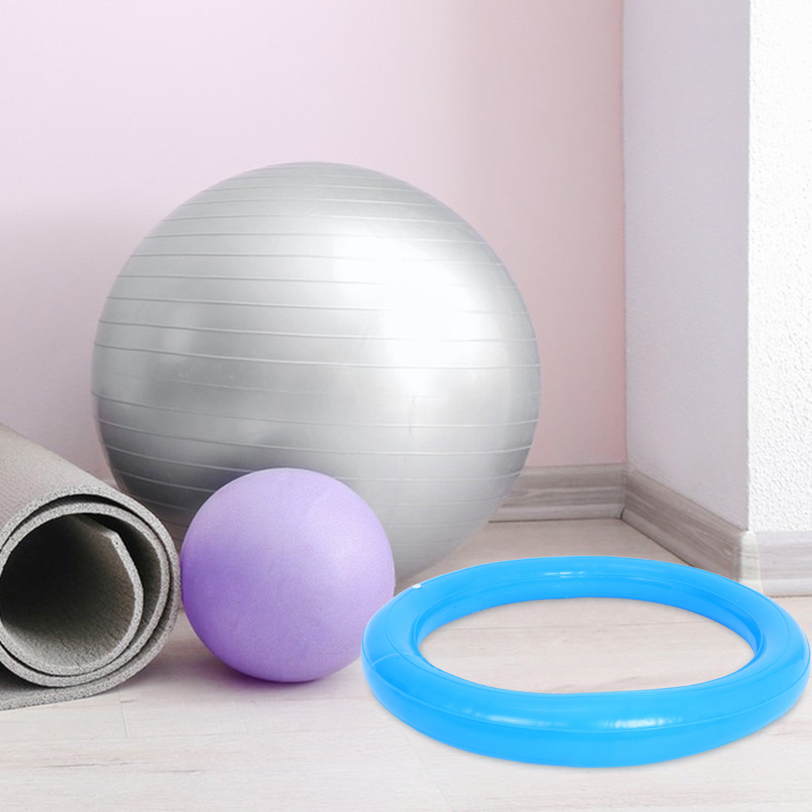 Home Gym Yoga Studio - Yoga Ball Display Stand Fixed Ring
