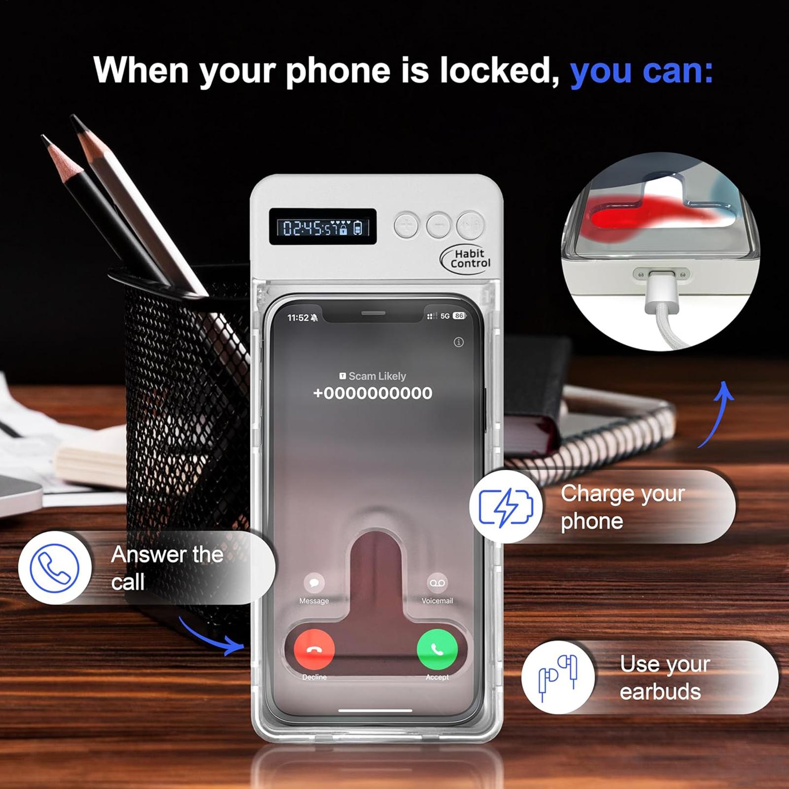 Home Gym Kids - Phone Lock Box Self-Control Case with
