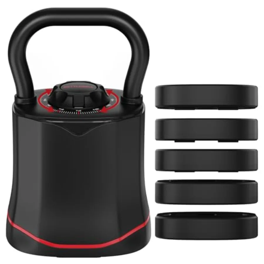Home Gym Set - Home Gym Adjustable Kettlebell 6-in-1 Quick-Switch