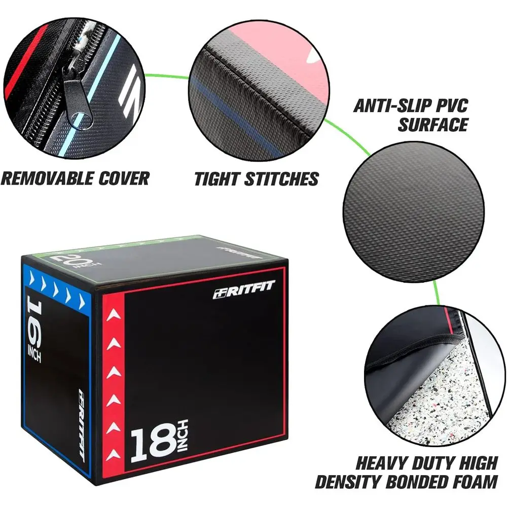 3-in-1 Plyometric Box Set - 30 - Home Gym Jump Box review and price