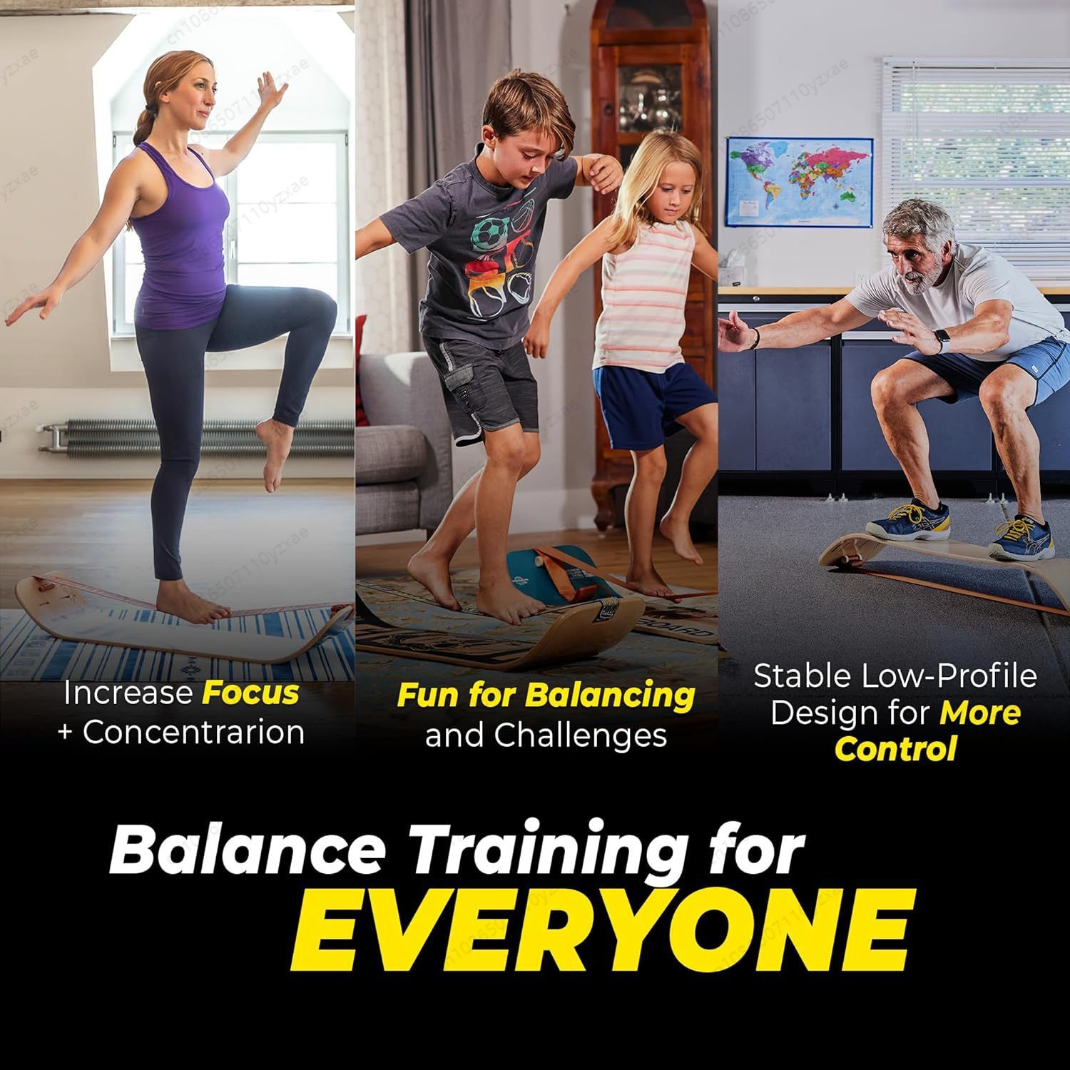 Slackline Balance Trainer Boar - Wobble Board Balance review and price