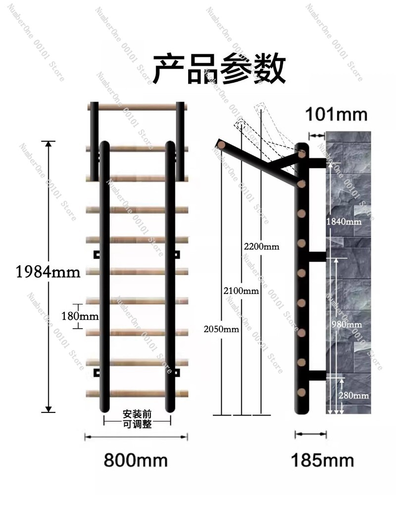 Pull-Up Training Parallel Bar  - Home Gym Yoga Studio review and price
