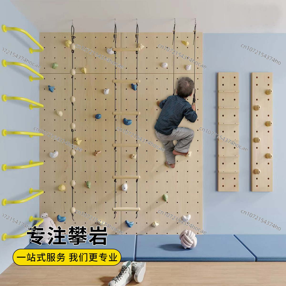 Kids Indoor Wooden Climbing Wa - Gymnastic Rings Wooden review and price