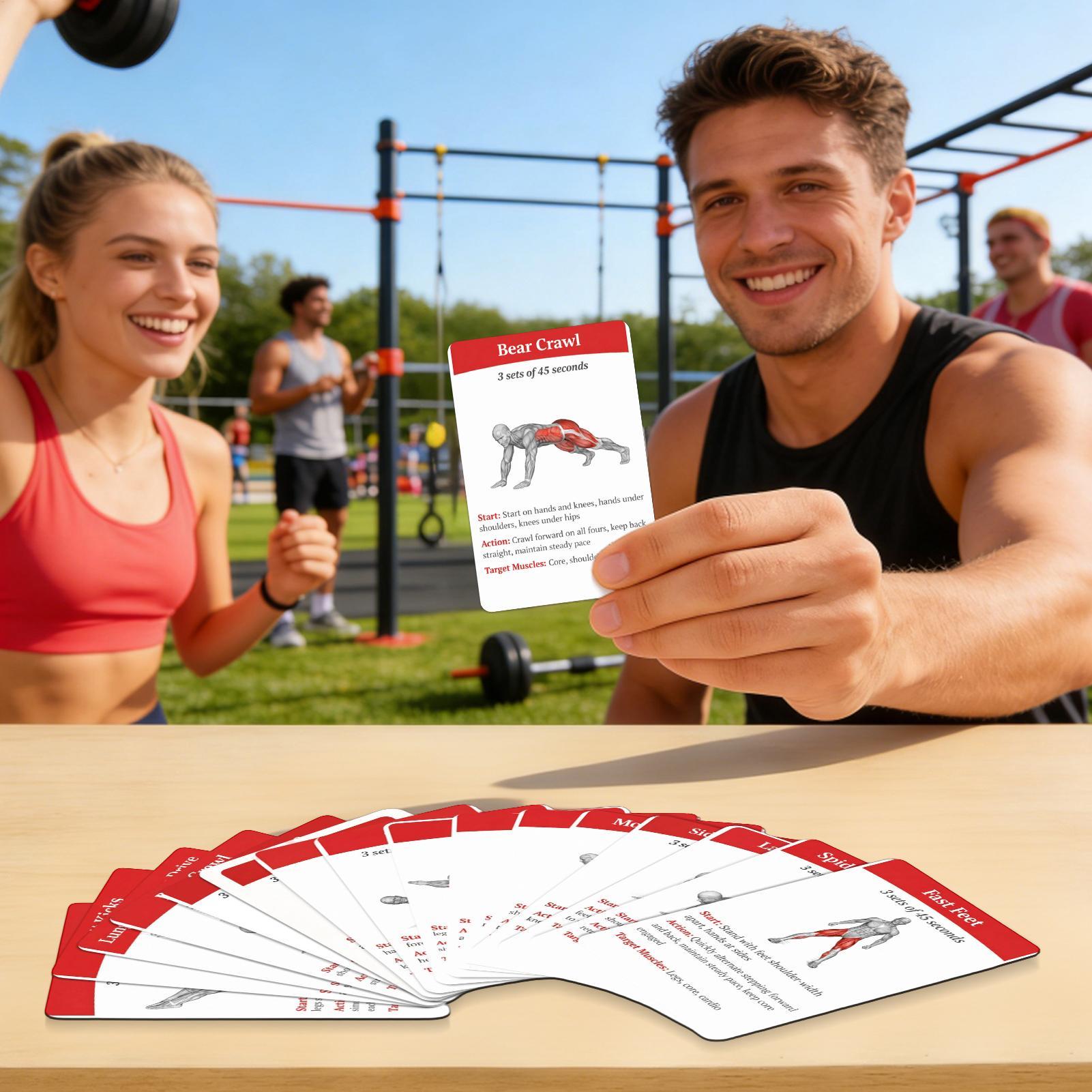 Workout Cards Exercise Deck 36 - Home Gym Equipment Set review and price