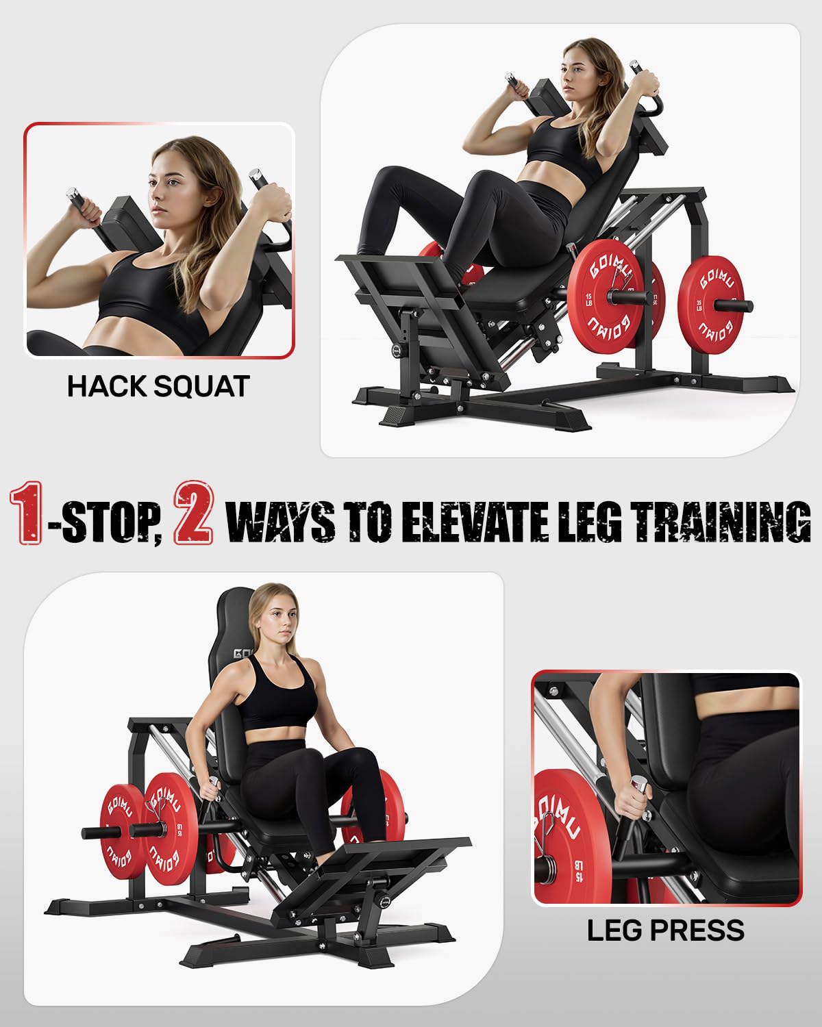 L5 Leg Press Hack Squat Machin - Leg Press Machine review and price