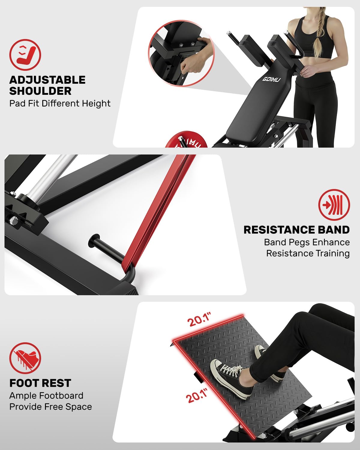 L5 Leg Press Hack Squat Machin - Leg Press Machine review and price
