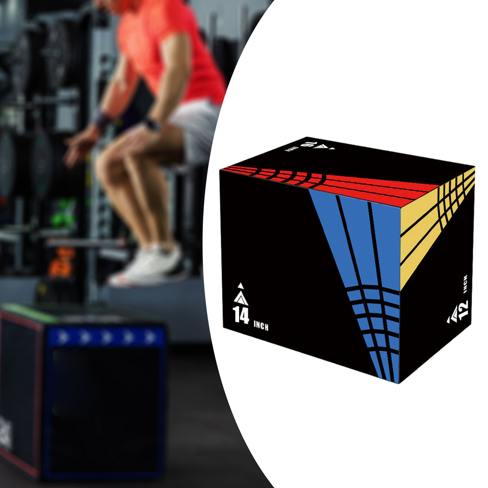 3-in-1Jump Box Plyometric Box  - Home Gym Jump Box review and price