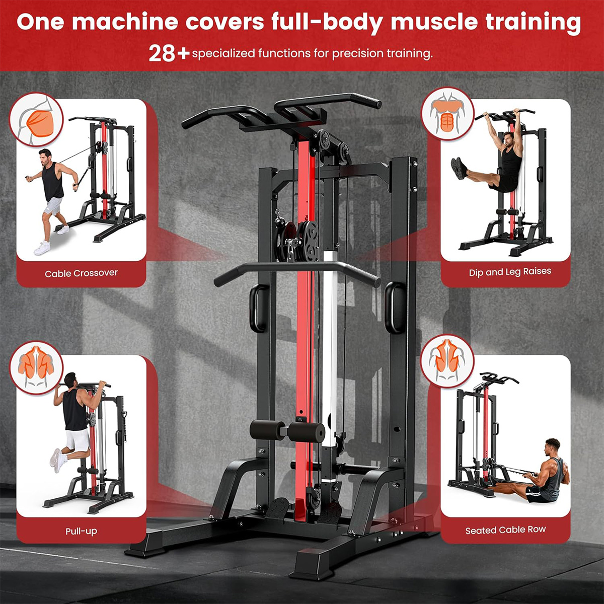 Pooboo Home Gym Machine - High - Home Gym Workout review and price