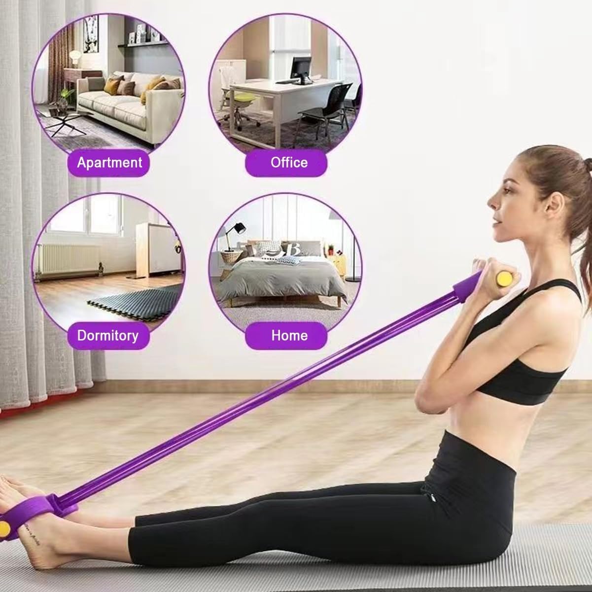 21 Fitness Resistance Bands-6  - Home Gym Youtube review and price