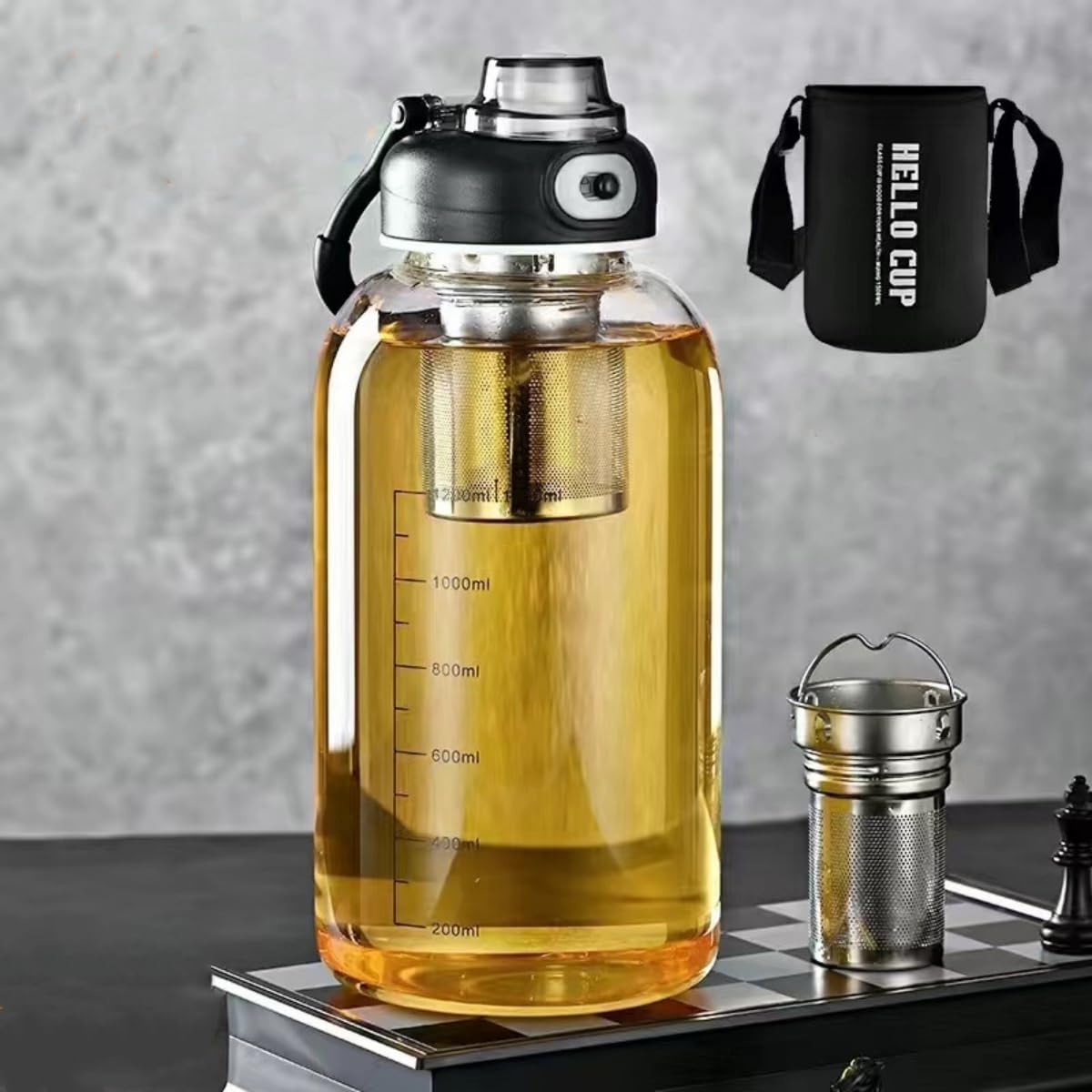 Glass Tea Tumbler with Infuser - Kettler Home Gym review and price