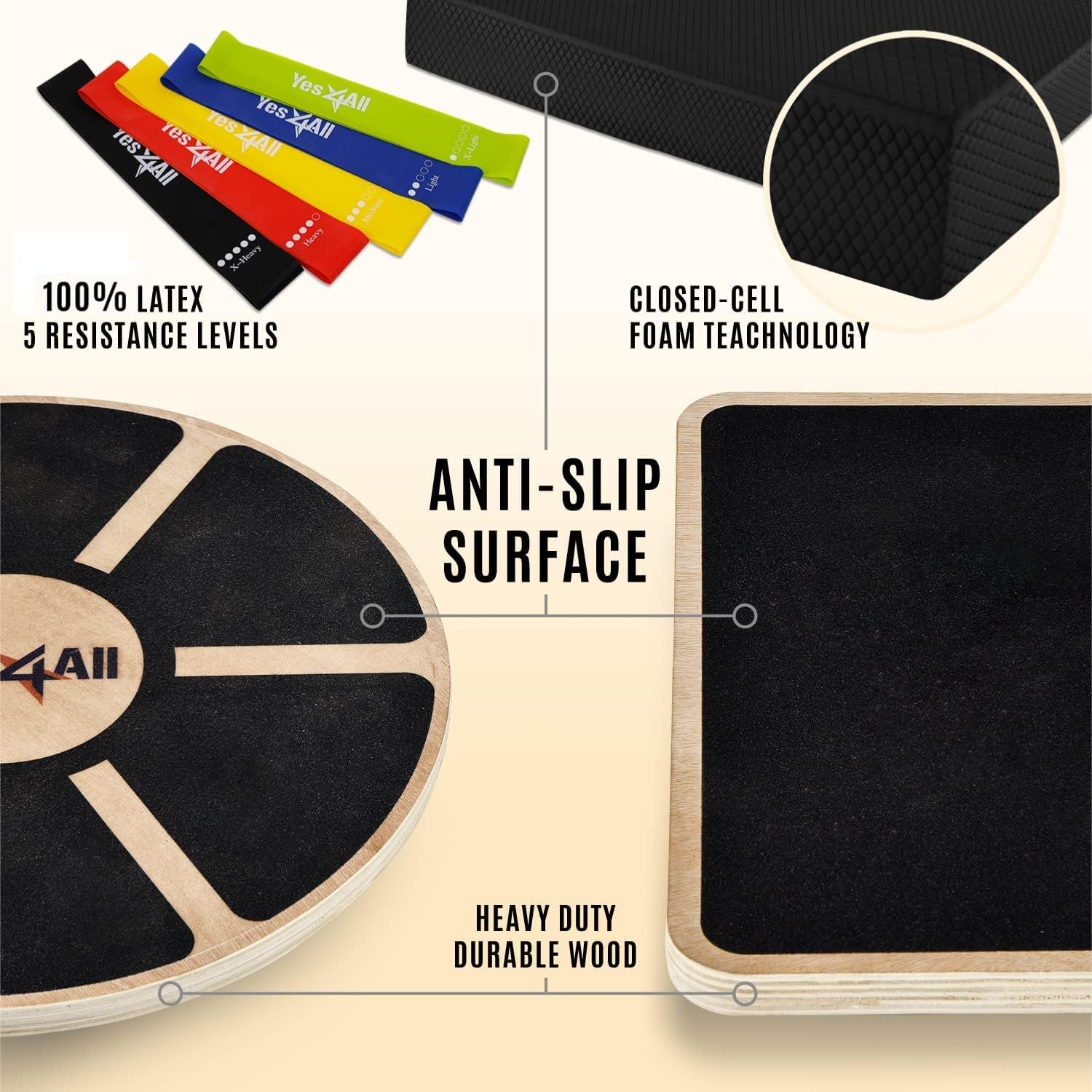 Versatile Wooden Wobble Balanc - Wobble Board Balance review and price