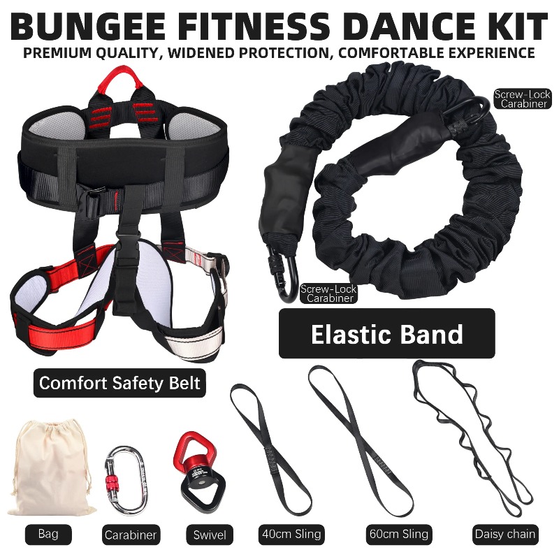 Heavy Bungee Fitness Kit Resis - Home Gym Yoga Studio review and price