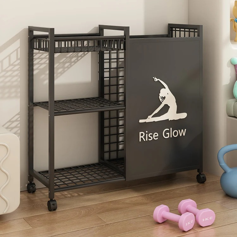 Mobile Fitness Cart with Wheel - Home Gym Yoga Studio review and price