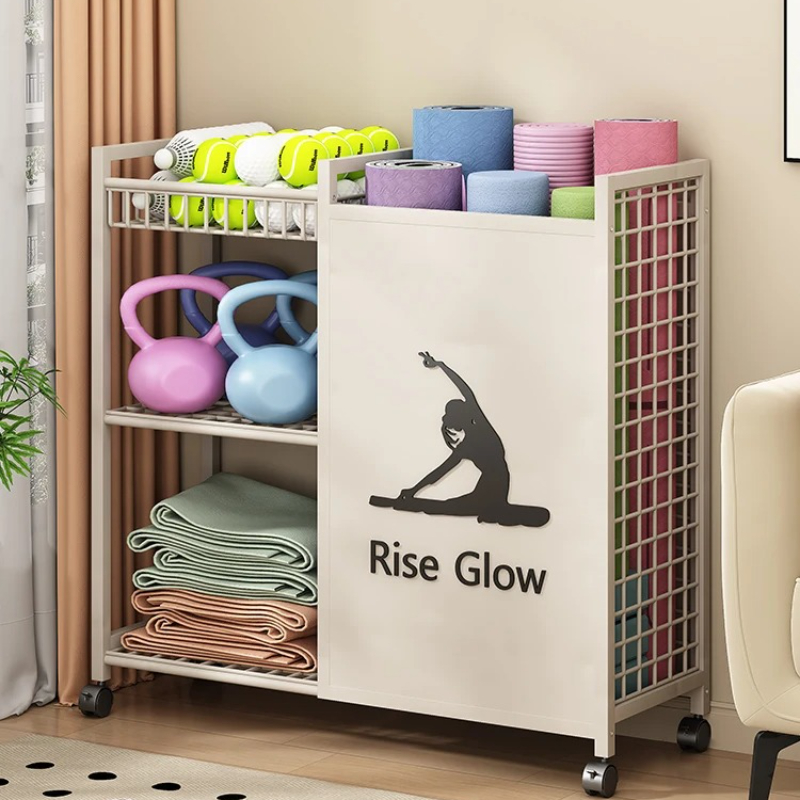 Mobile Fitness Cart with Wheel - Home Gym Yoga Studio review and price