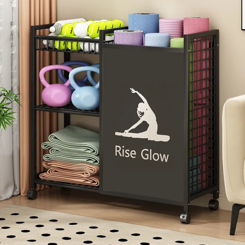 Mobile Fitness Cart with Wheel - Home Gym Yoga Studio review and price