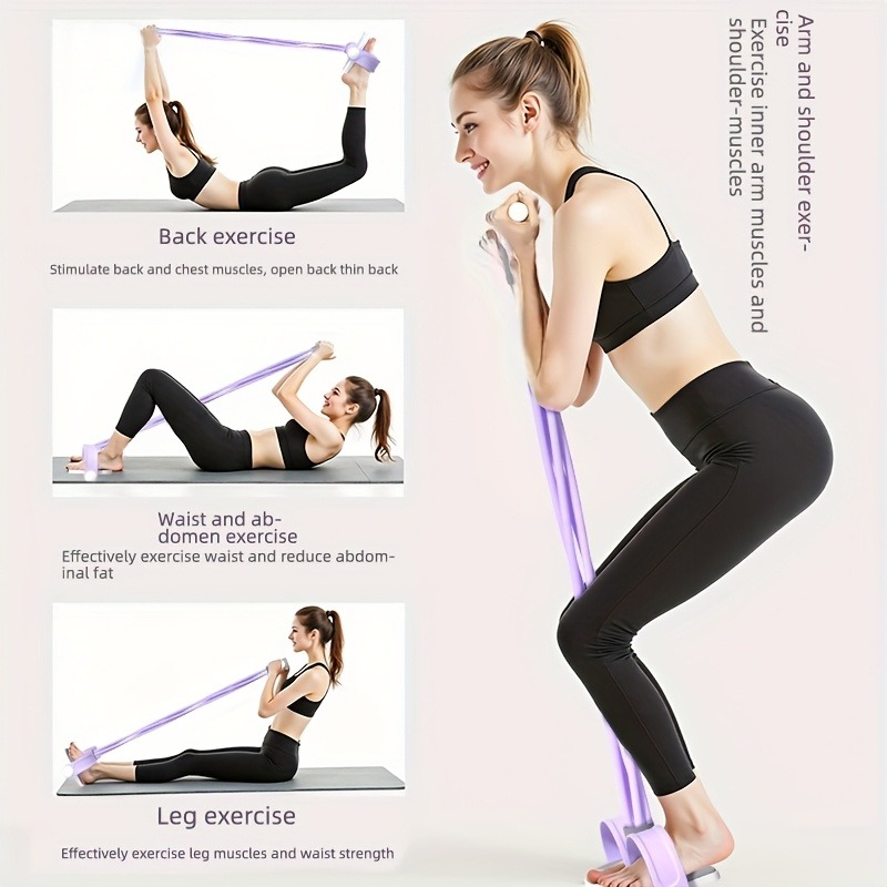 4-Tube Pedal Resistance Band M - Home Gym Youtube review and price
