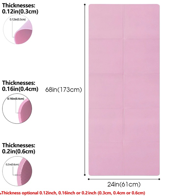 Yoga Mat Pilates Fitness Mat 3 - Home Gym Rubber Flooring review and price