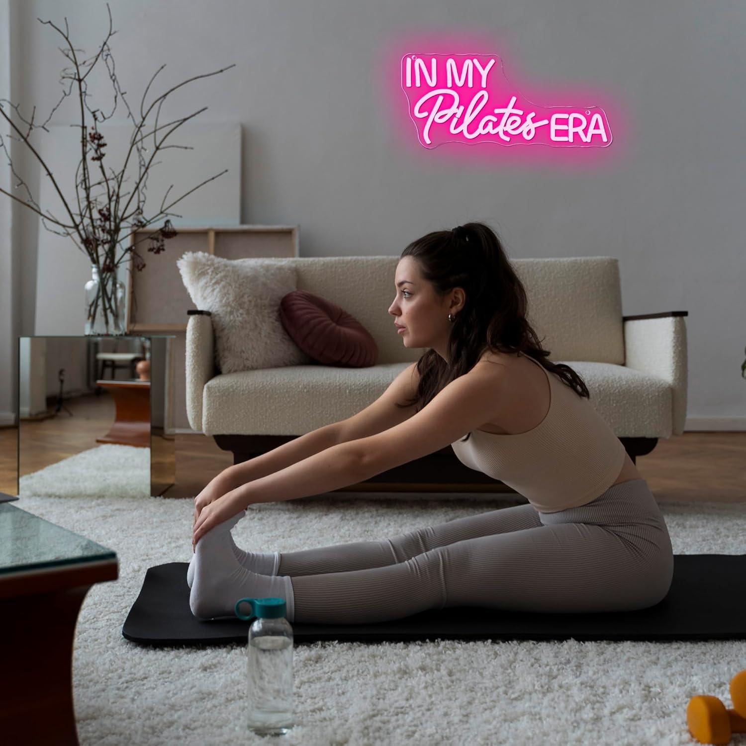 In My Pilates Era Neon Sign Di - Home Gym Yoga Studio review and price