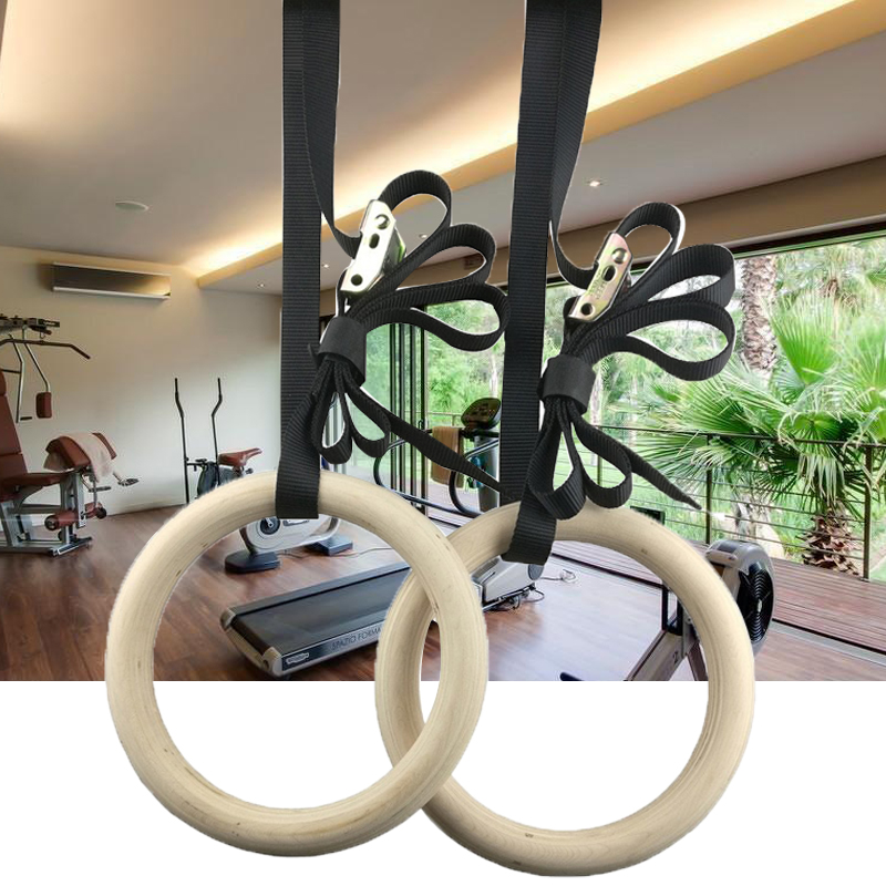 Fitness Gymnastic Rings with A - Gymnastic Rings Wooden review and price