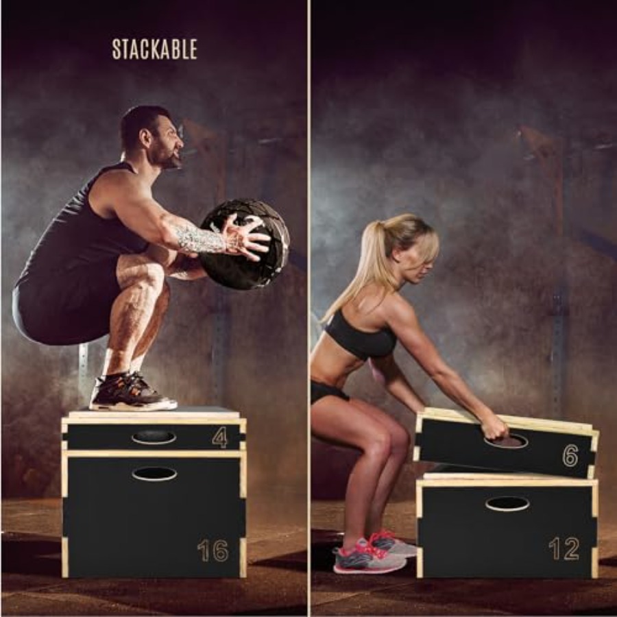 3 in 1 Wooden Plyo Box for Jum - Home Gym Jump Box review and price