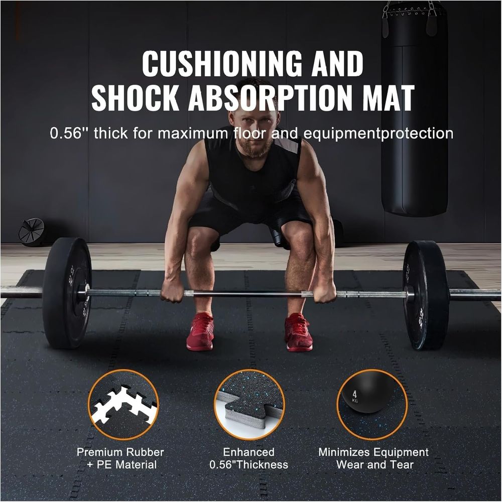 Interlocking Foam Rubber Worko - Home Gym Rubber Flooring review and price