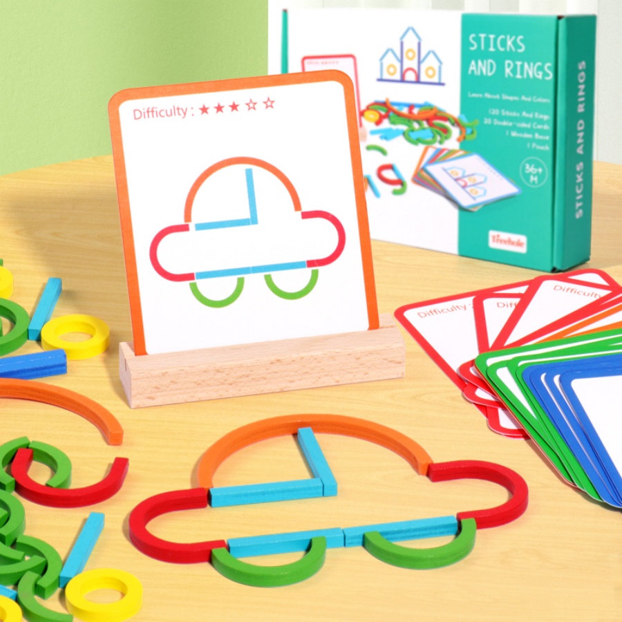 Children's early education puz - Gymnastic Rings Wooden review and price