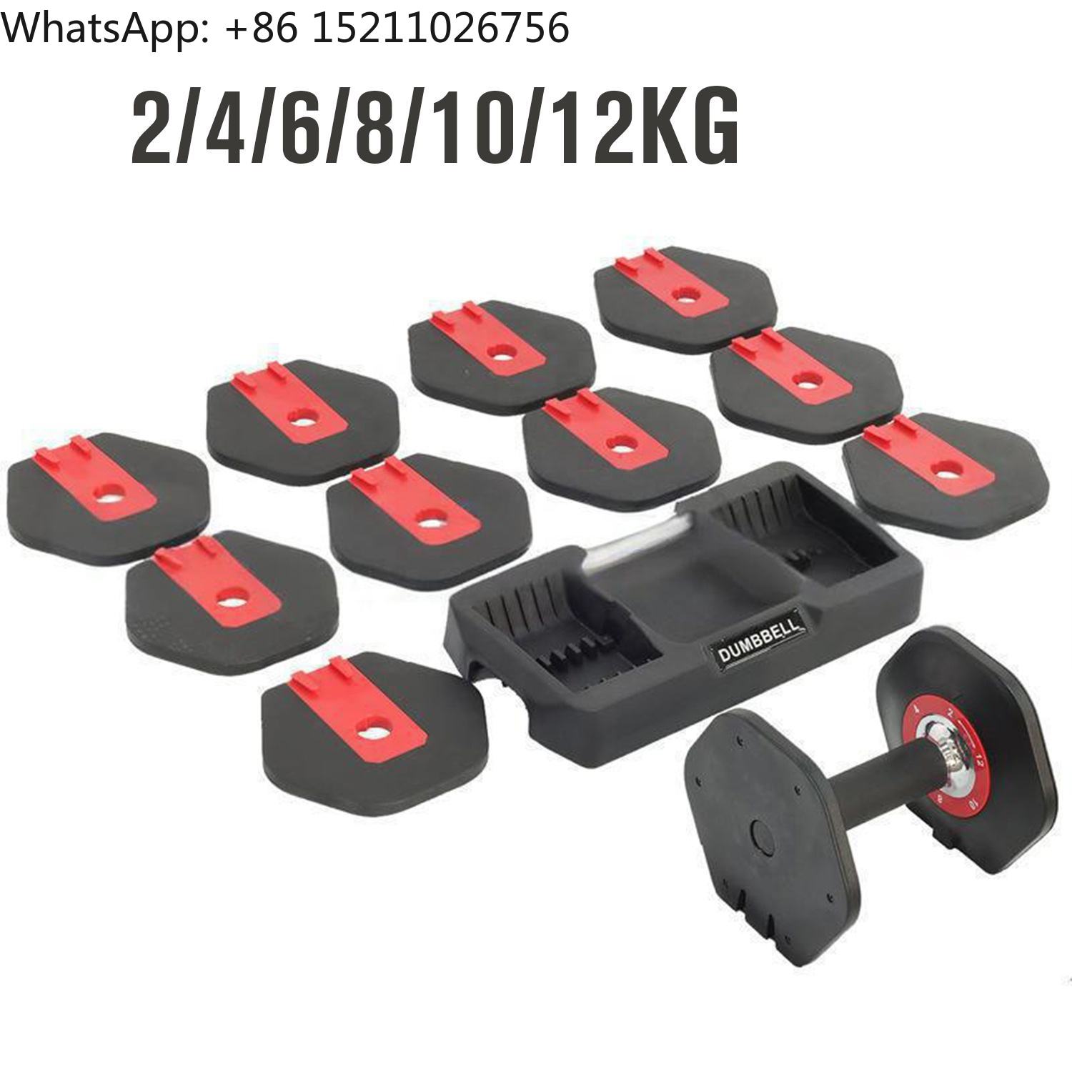 Adjustable Dumbbell 2kg 4kg 6k - Home Gym Equipment Set review and price