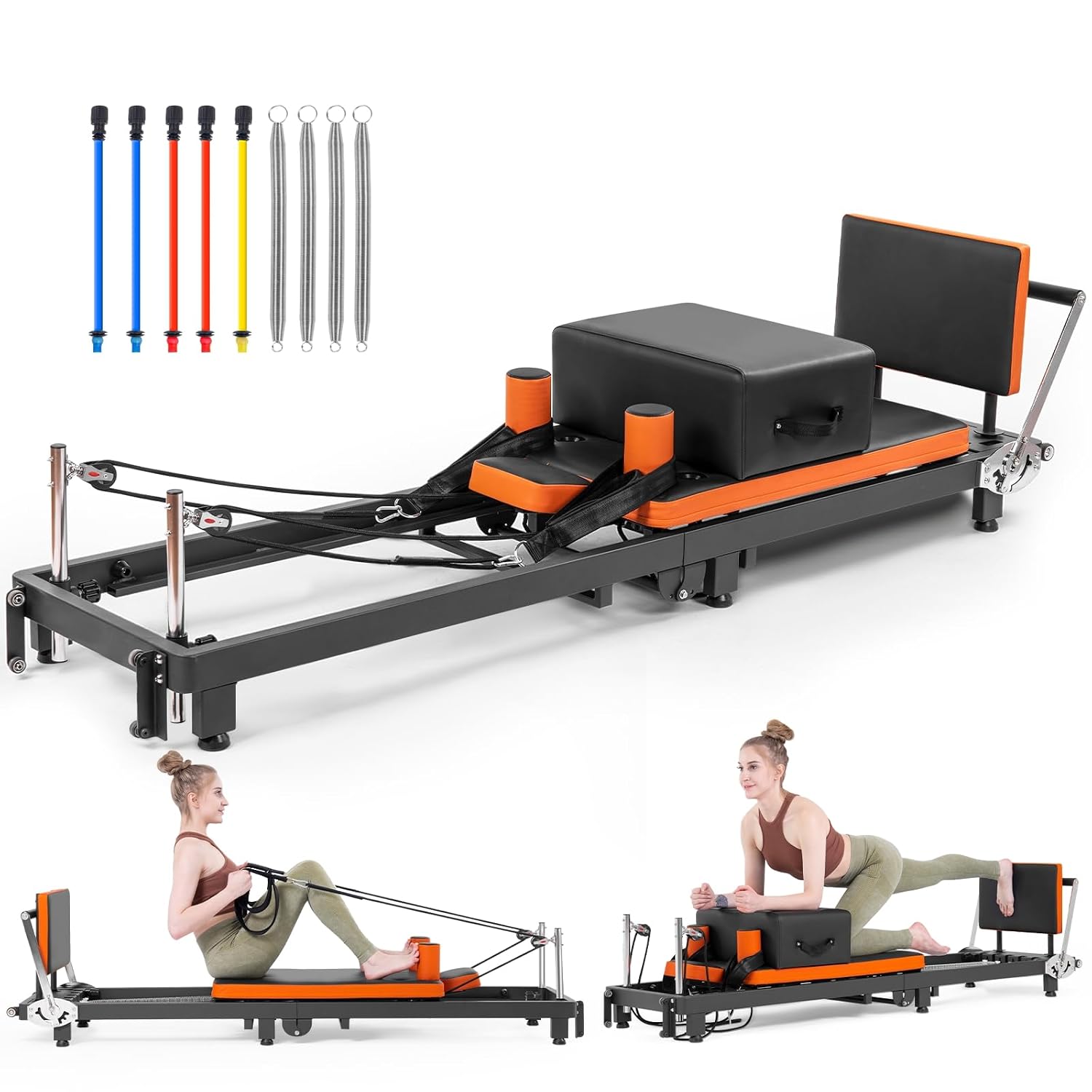 Pilates Reformer, Foldable Pil - Home Gym Jump Box review and price