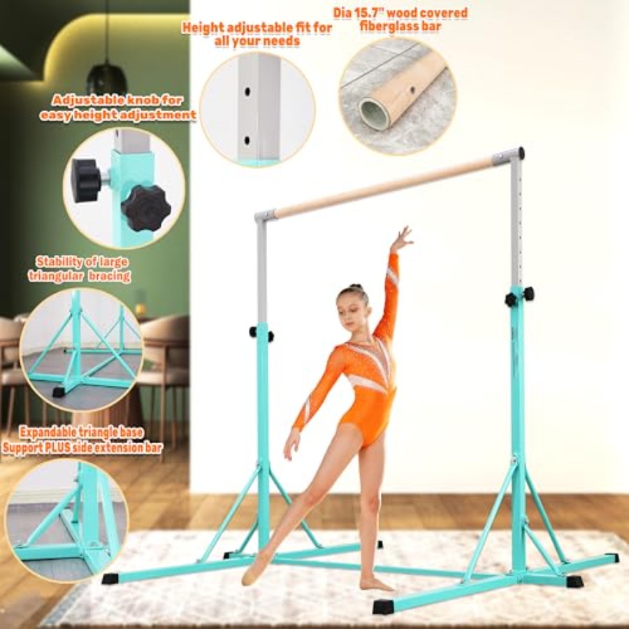 Gymnastics Bar for home gym tr - Gymnastic Rings Wooden review and price