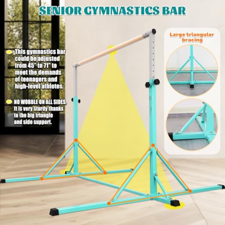 Gymnastics Bar for home gym tr - Gymnastic Rings Wooden review and price