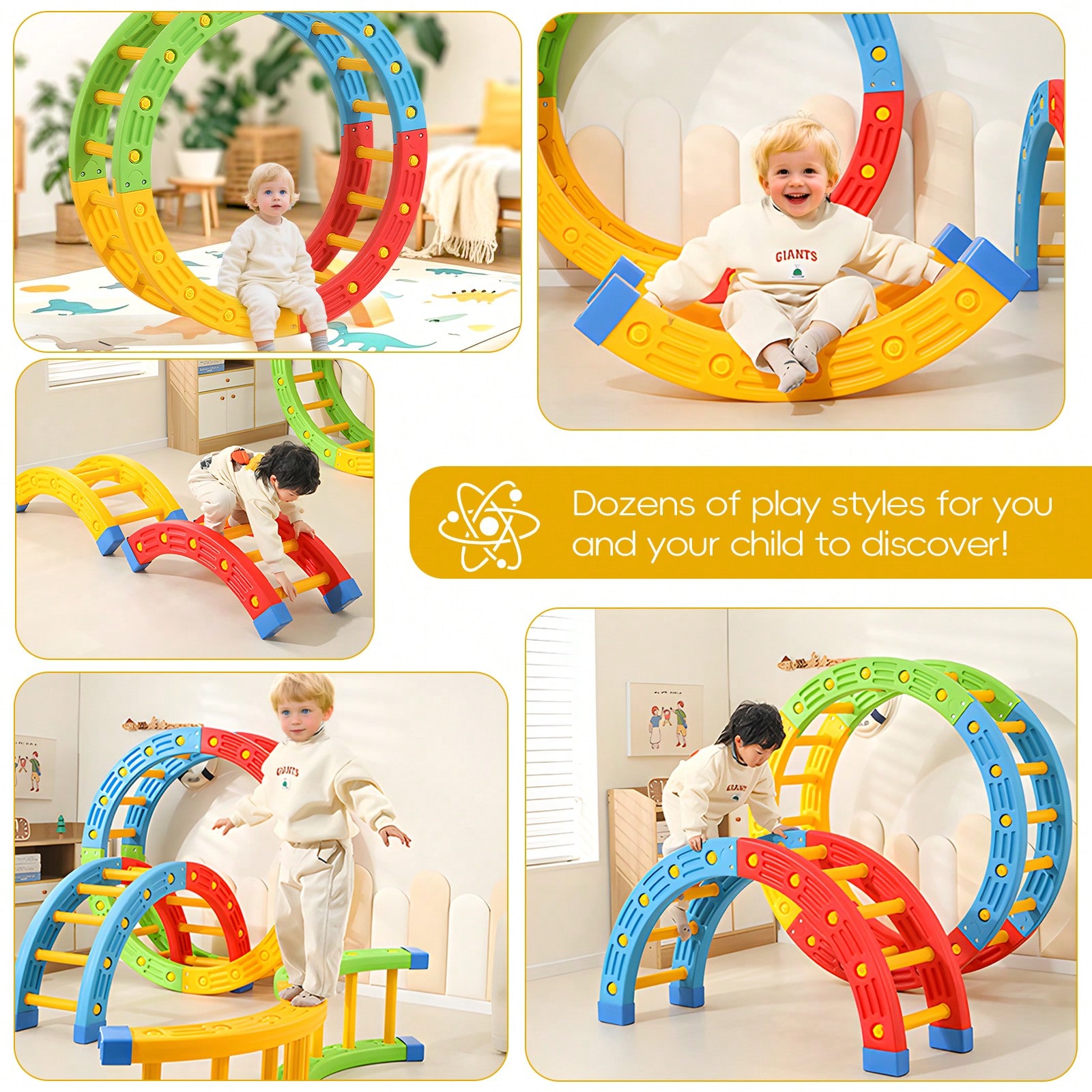 GCCSJ 2-In-1 Foldable Toddler  - Home Gym Kids review and price
