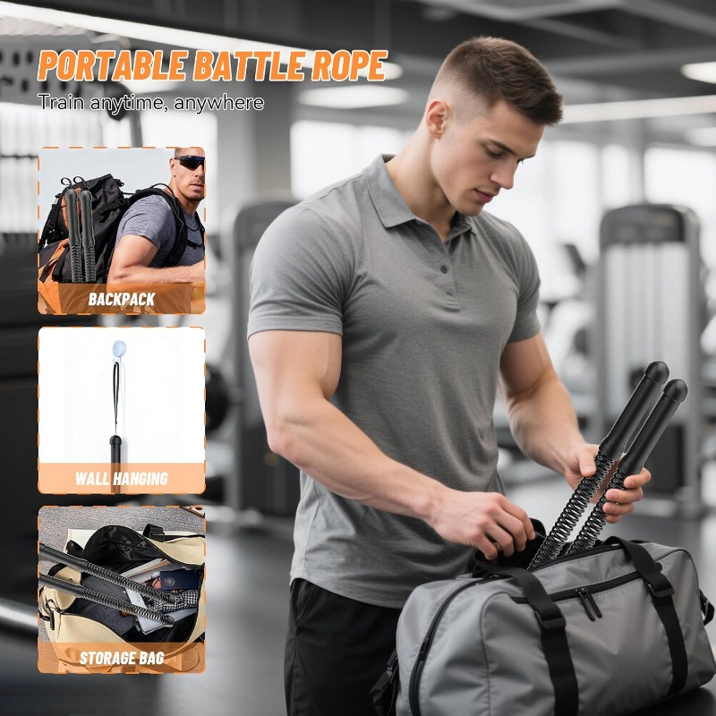Wireless Swing Combat Rope, 2P - Home Gym Equipment Set review and price