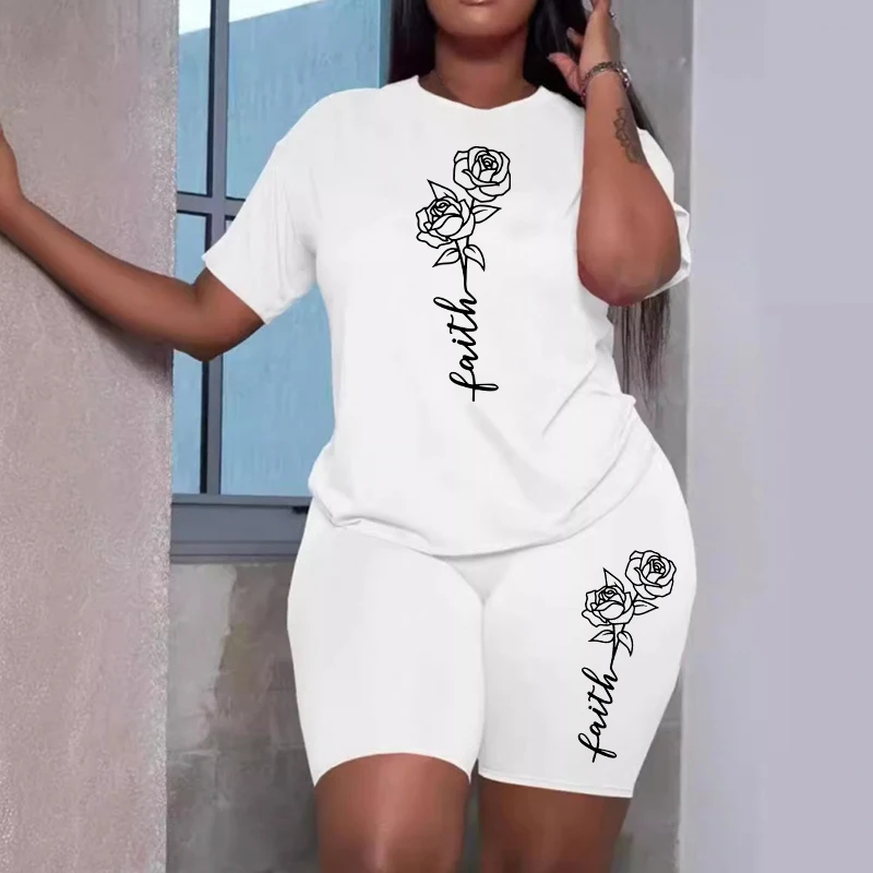 Faith Letter Printed Tracksuit - Home Gym China review and price