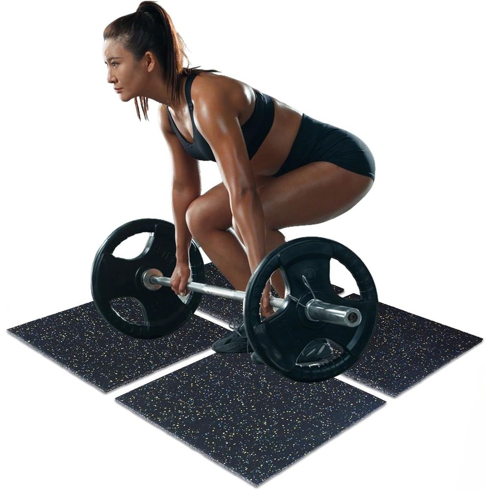 40x40 Inch Interlocking Floor  - Home Gym Rubber Flooring review and price