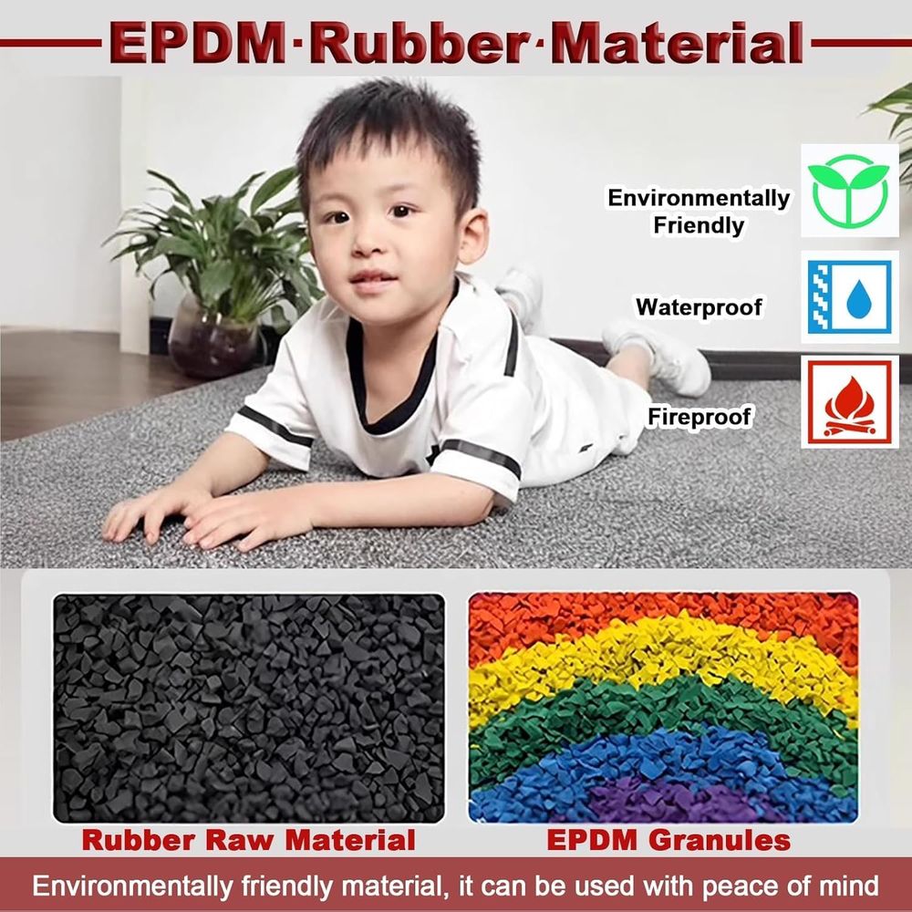 40x40 Inch Interlocking Floor  - Home Gym Rubber Flooring review and price