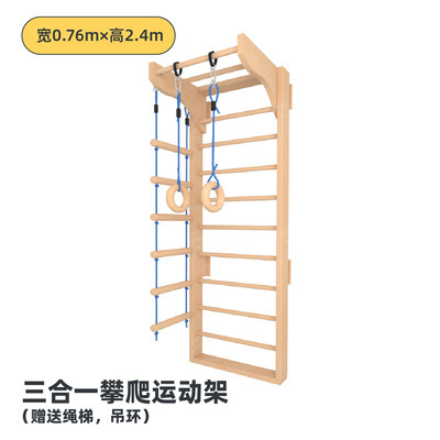 Indoor Climbing Wall and Woode - Home Gym Kids review and price