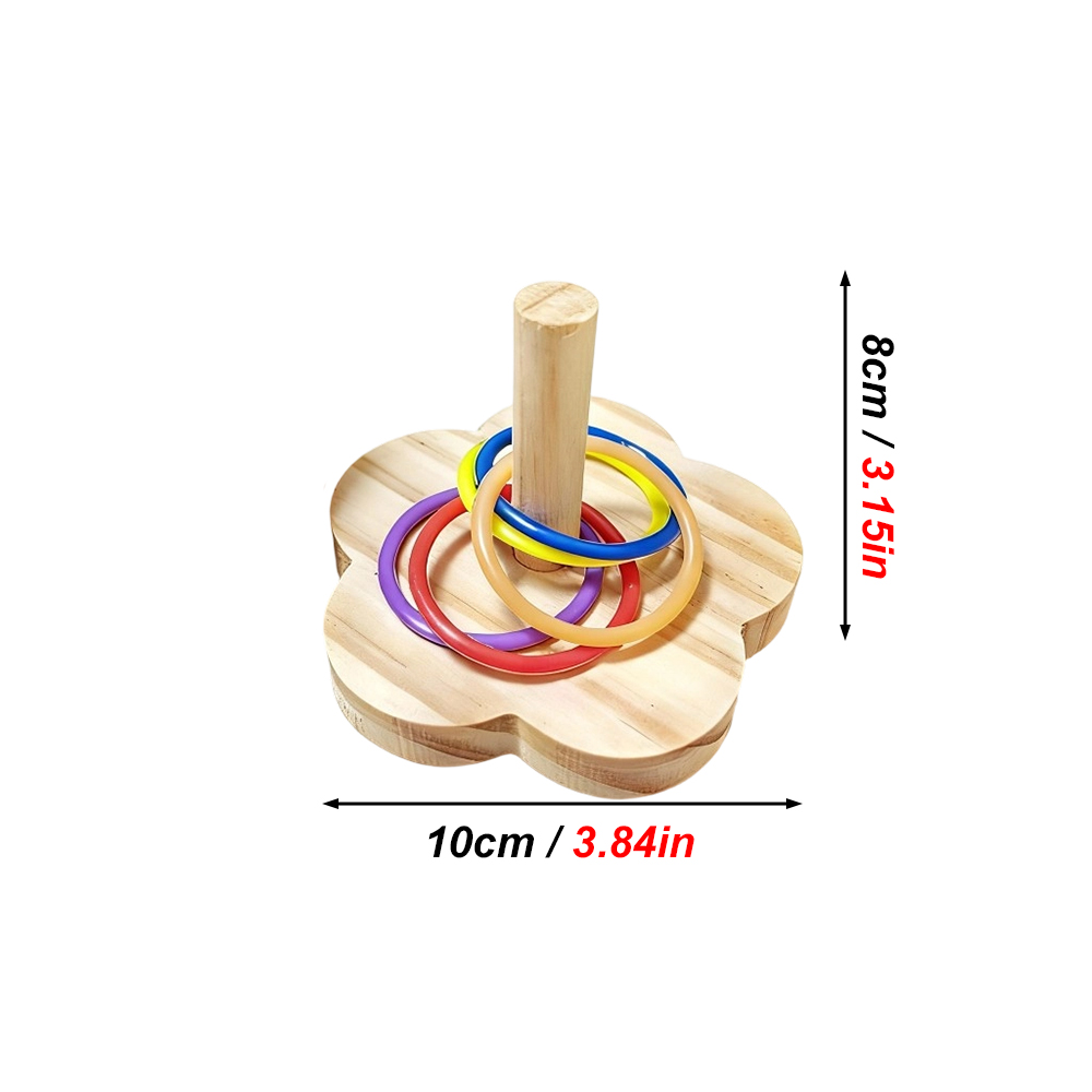 1PC Wooden Parrot Intelligence - Gymnastic Rings Wooden review and price