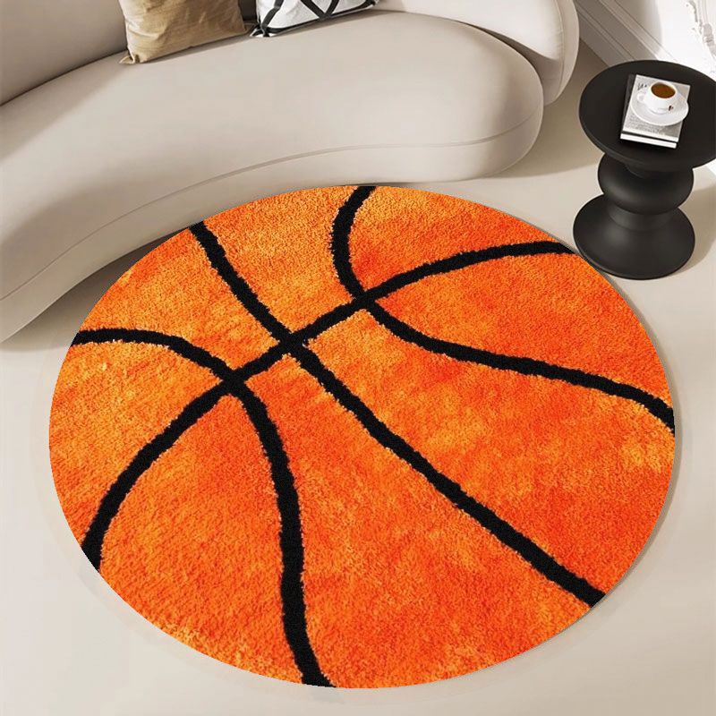Basketball Pattern Round Rug F - Home Gym Kids review and price