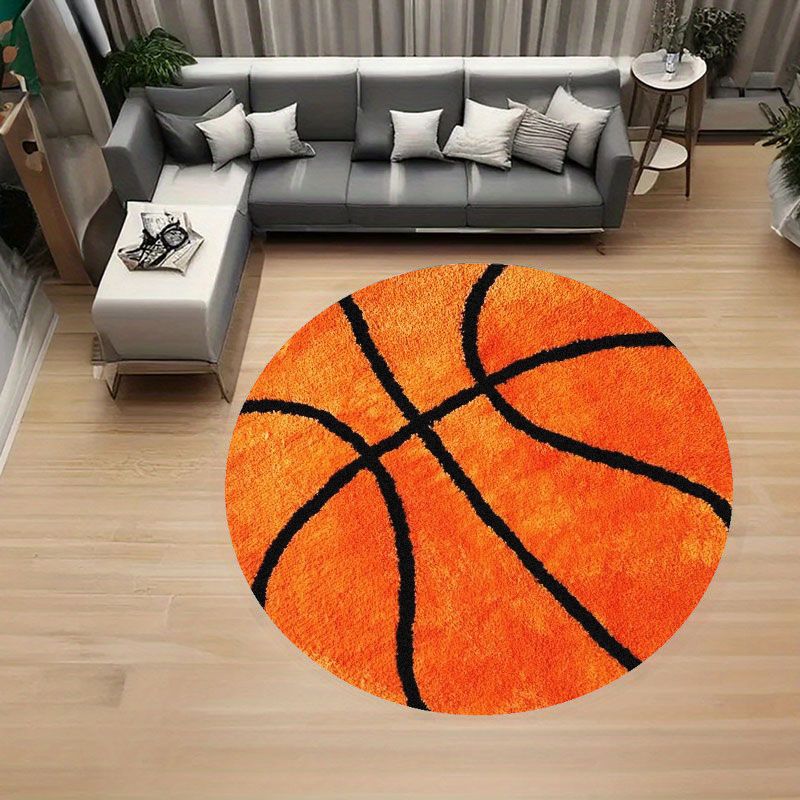 Basketball Pattern Round Rug F - Home Gym Kids review and price