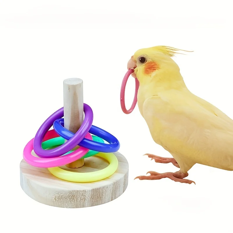 Wooden Interactive Parrot Ring - Gymnastic Rings Wooden review and price