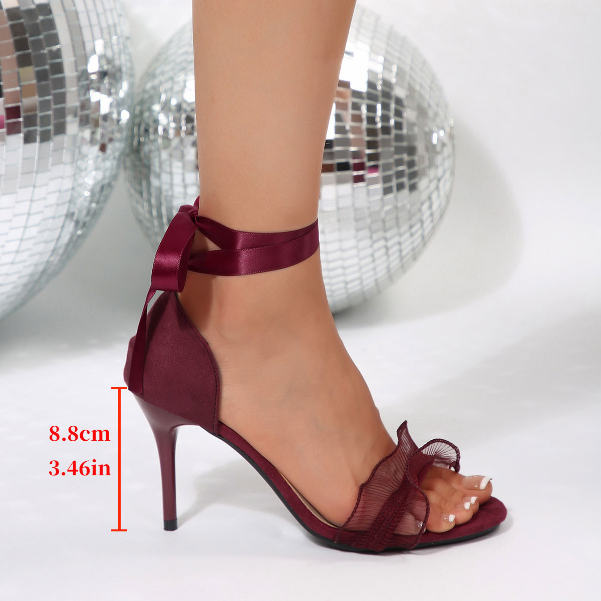 Lace Decorative Black High Hee - Ankle Strap Attachment review and price