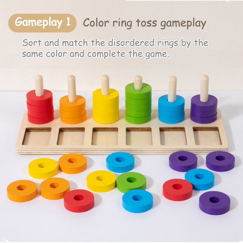 Montessori Memory Training Col - Gymnastic Rings Wooden review and price